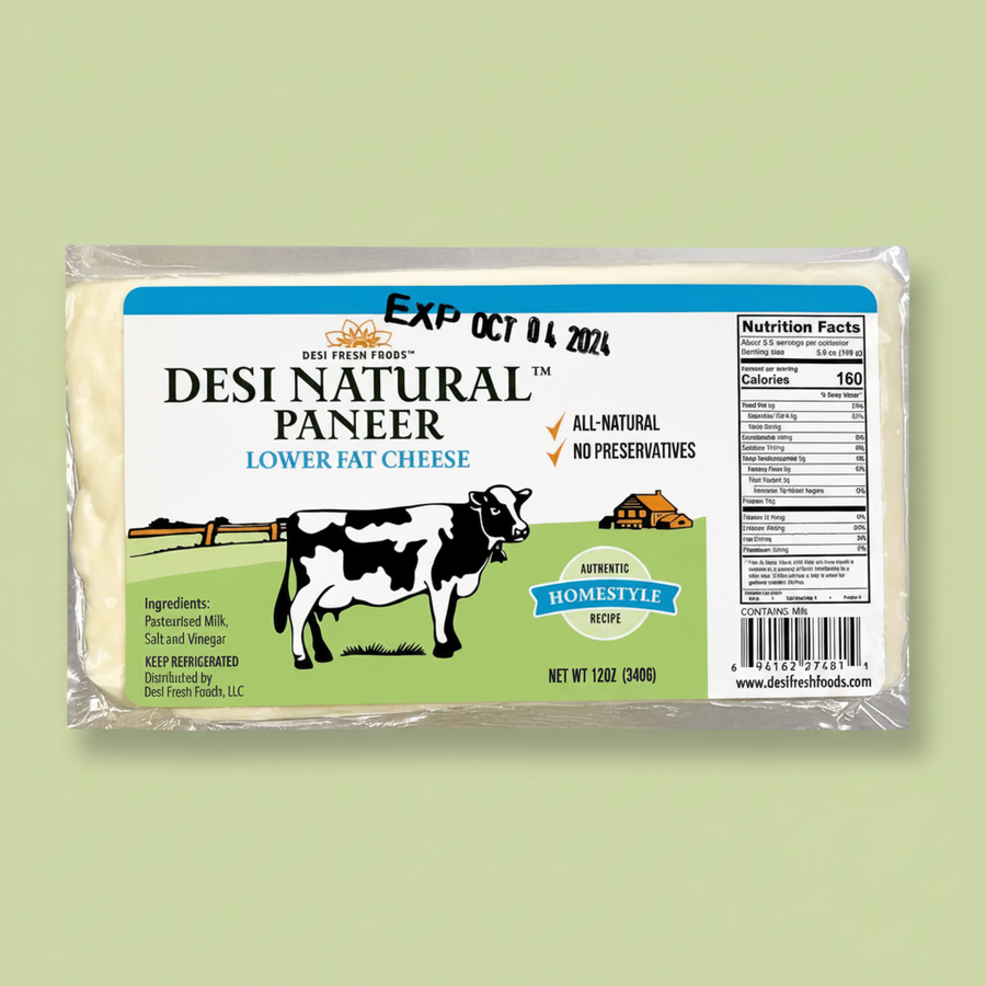 Desi Paneer Low Fat Brick 12 Oz