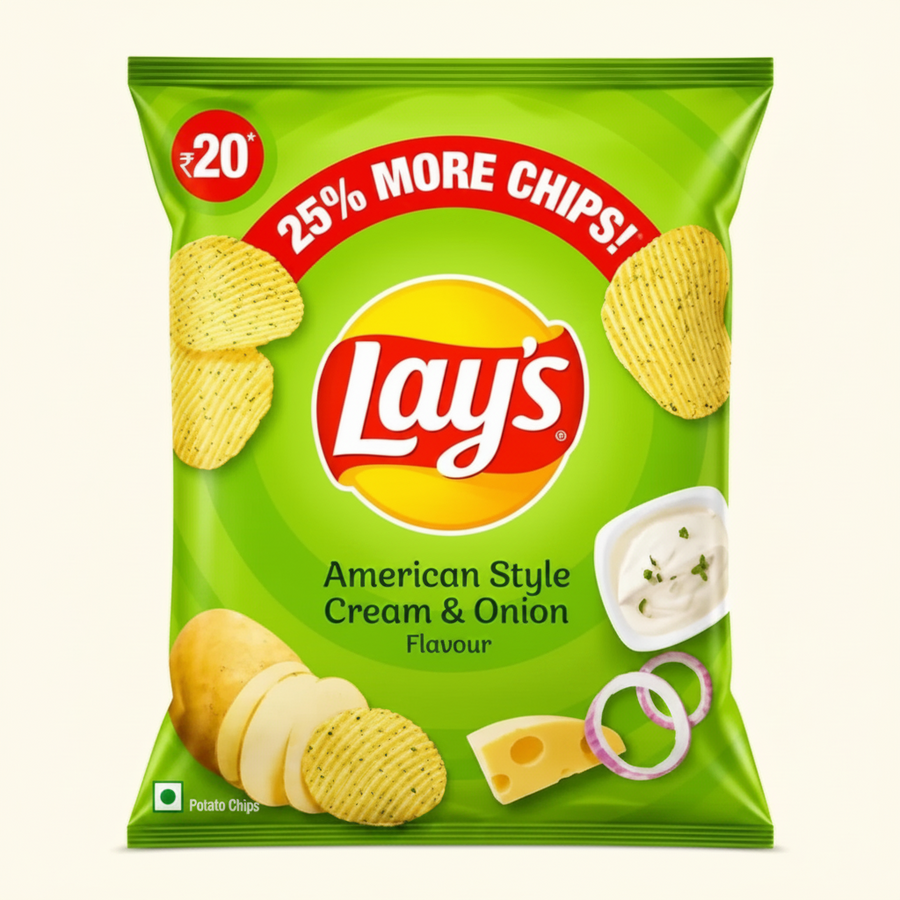 Lay's American Style Cream & Onion 50 GM