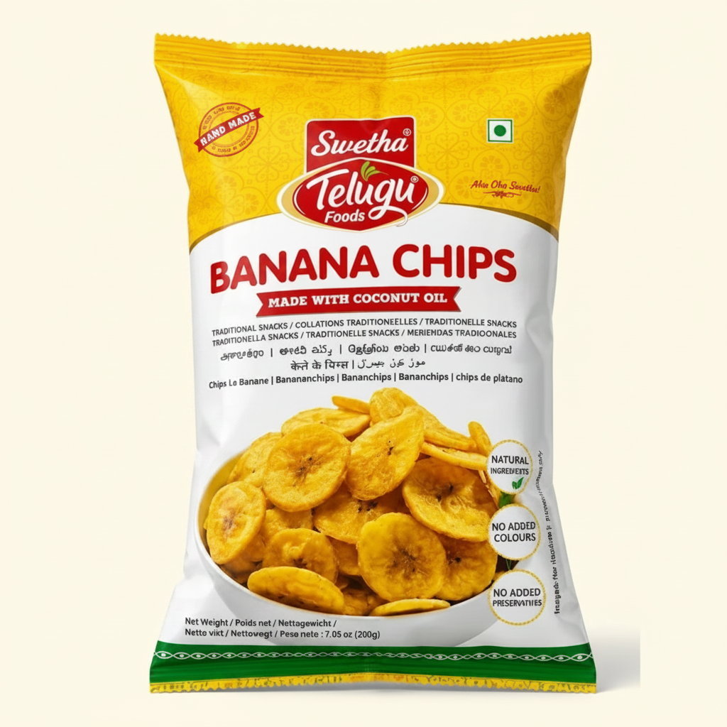 Telugu Foods Banana Chips 100 Gm