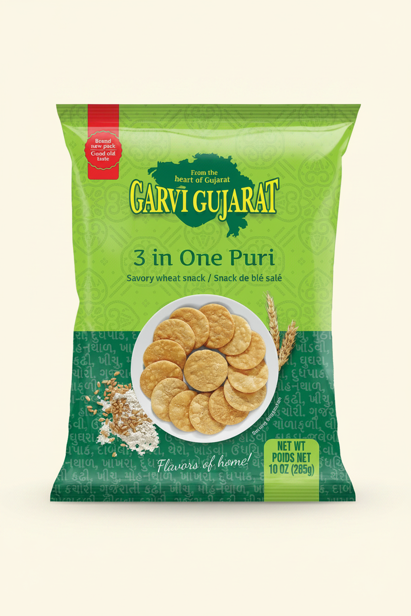 Garvi Gujarat 3 In One Puri 285 Gm