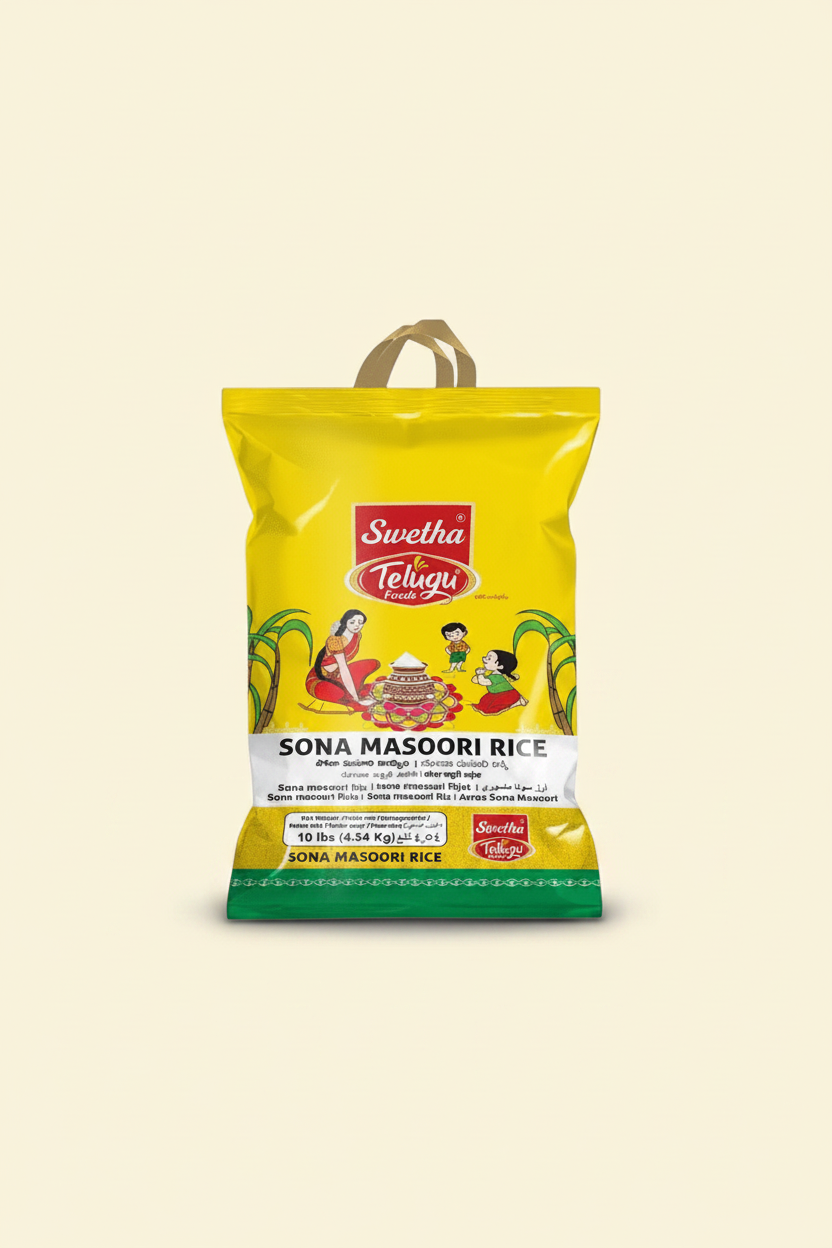 Telugu Foods Sona Masuri Rice 10 LB