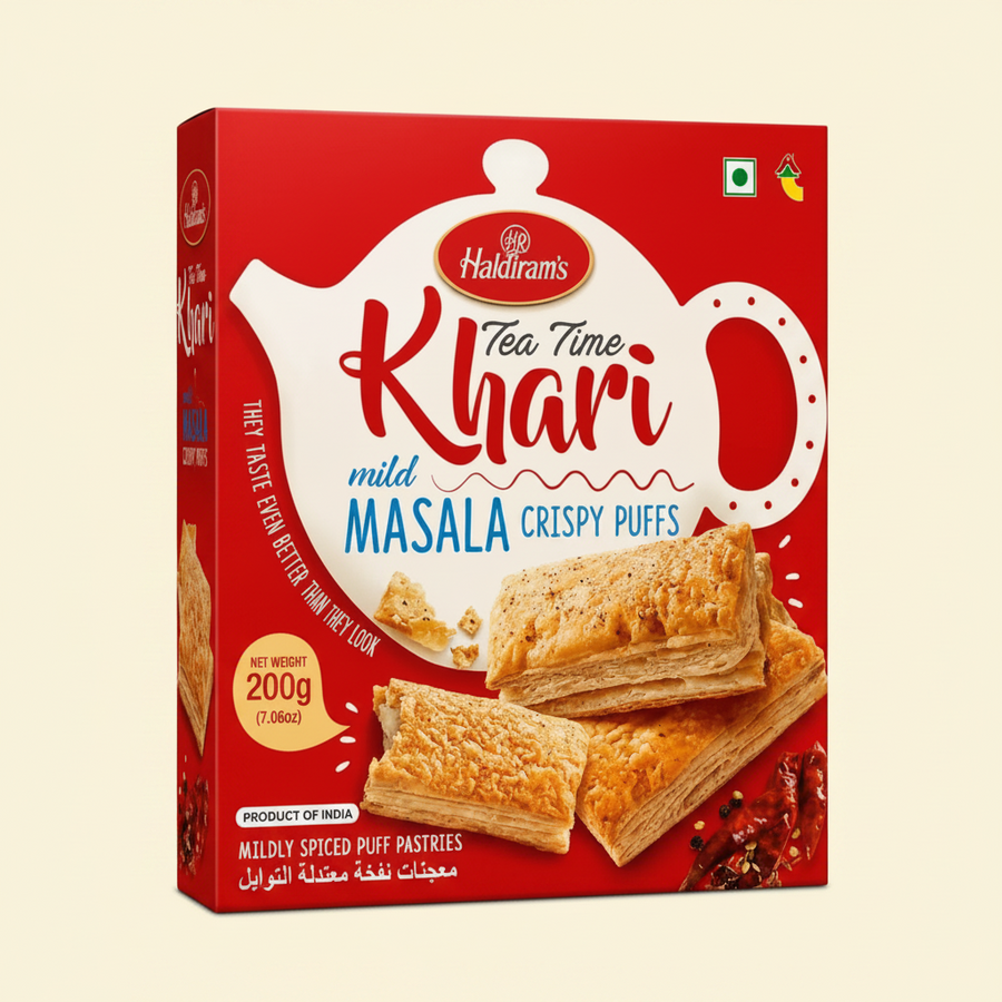 Haldiram Khari Masala Crispy Puffs 200 Gm