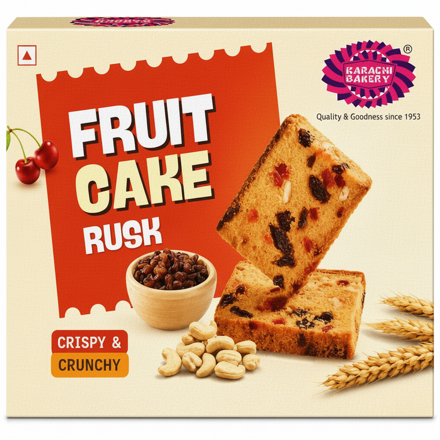 Karachi Fruit Cake Rusk 400 GM