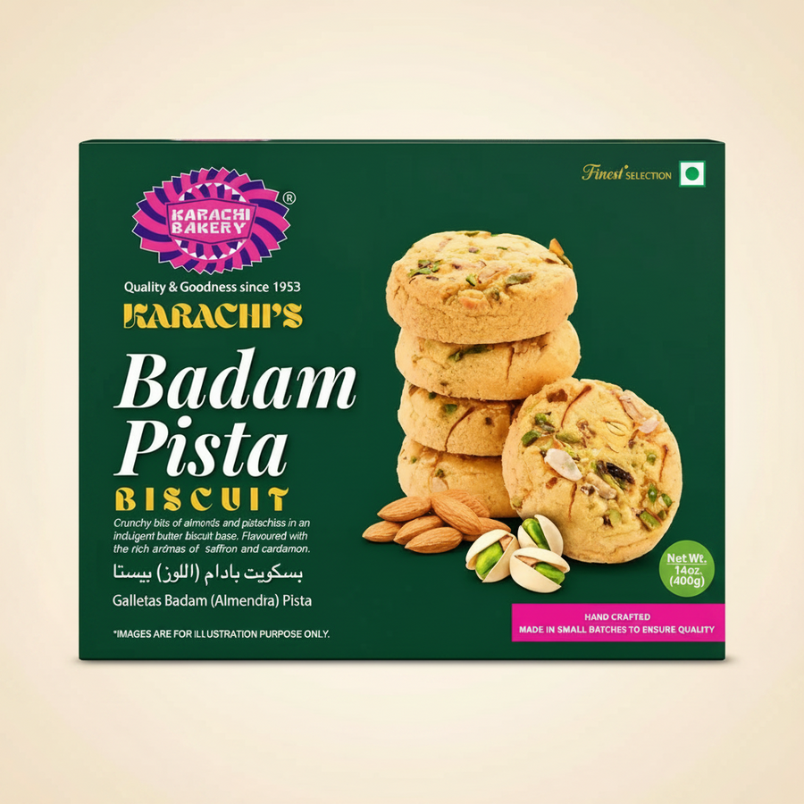Karachi Badam Pista Biscuits 400 GM