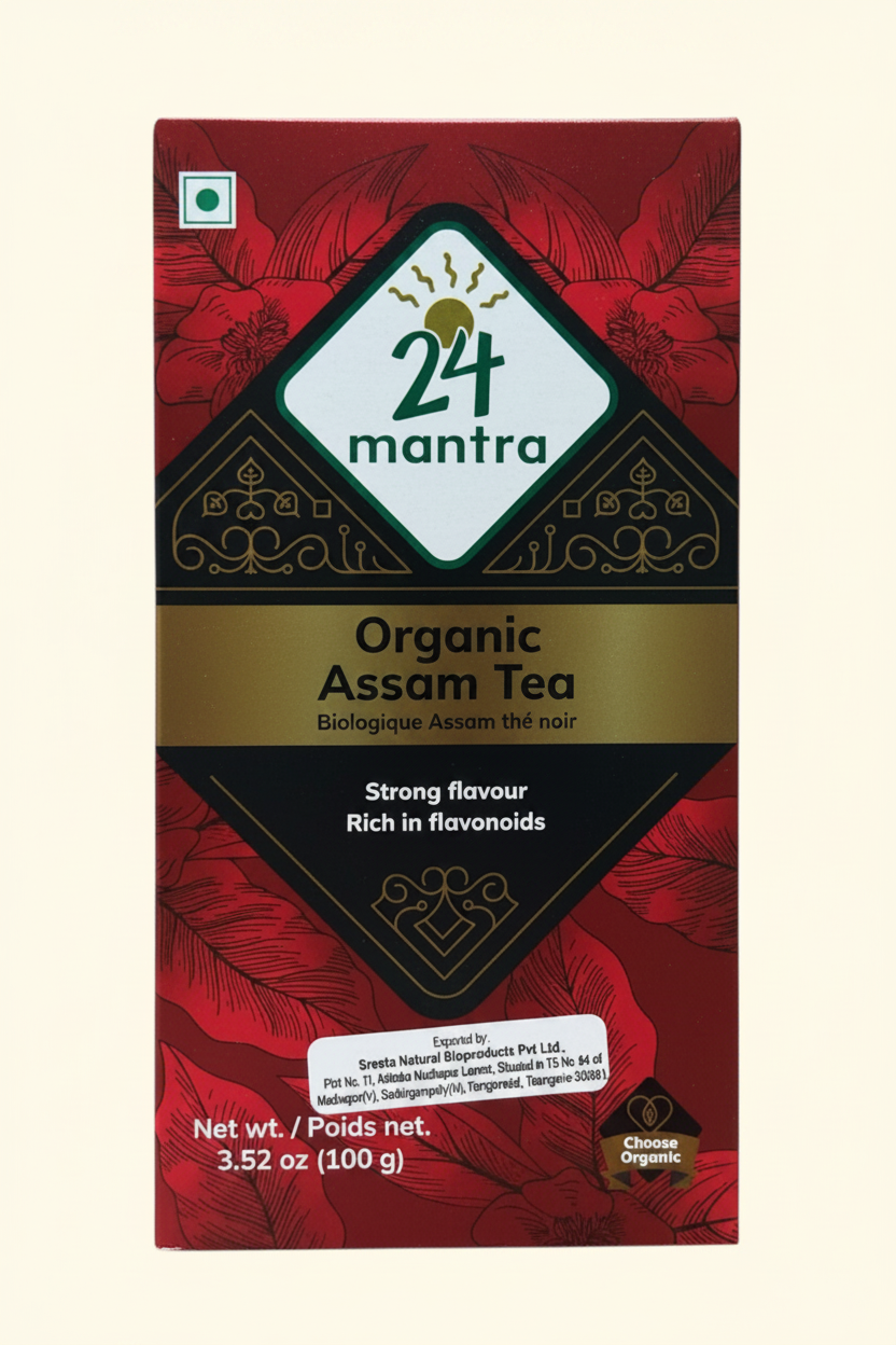 24M Organic Assam Tea 3.5 Oz