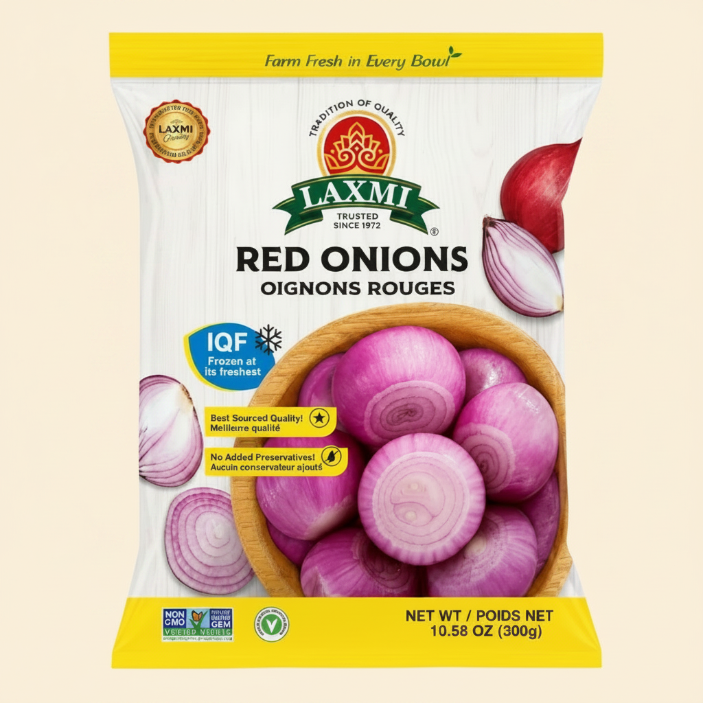 Frozen Laxmi Red Onion 300 Gm