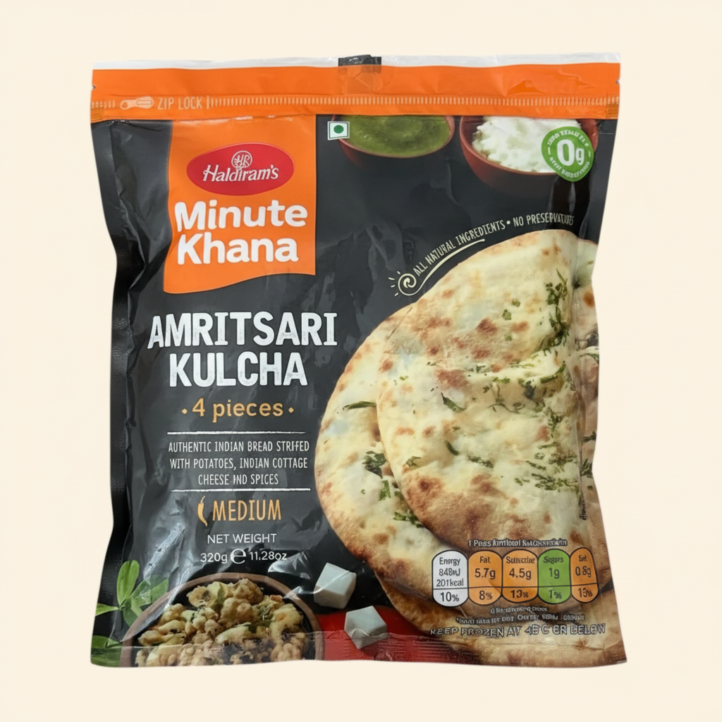 Haldiram Frozen Amritsari Kulcha (Pack of 4)