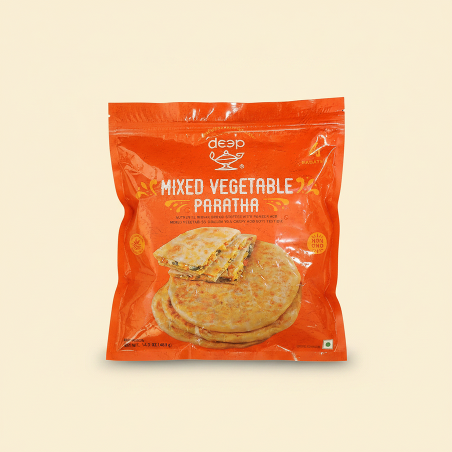 Deep Frozen Mix Veg Paratha (Pack of 4)