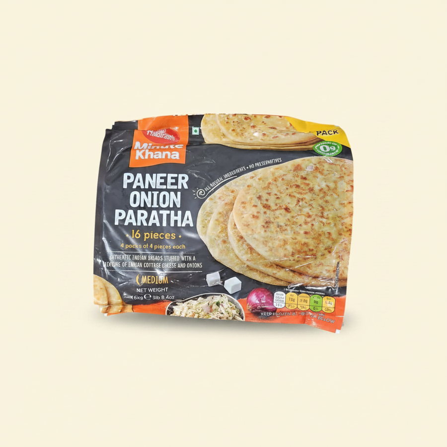 Haldiram Paneer Onion Paratha Value Pack (Pack of 16)