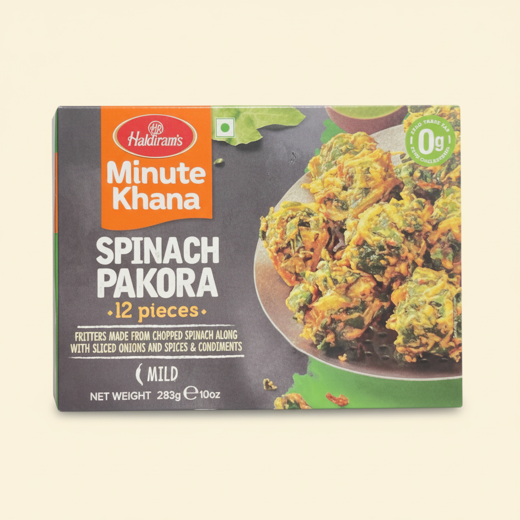 Haldiram Spinach Pakoda 283 Gm (Pack of 12)