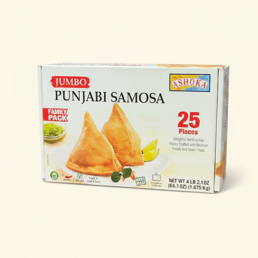 Ashoka Jumbo Punjabi Samosa (Pack of 25)