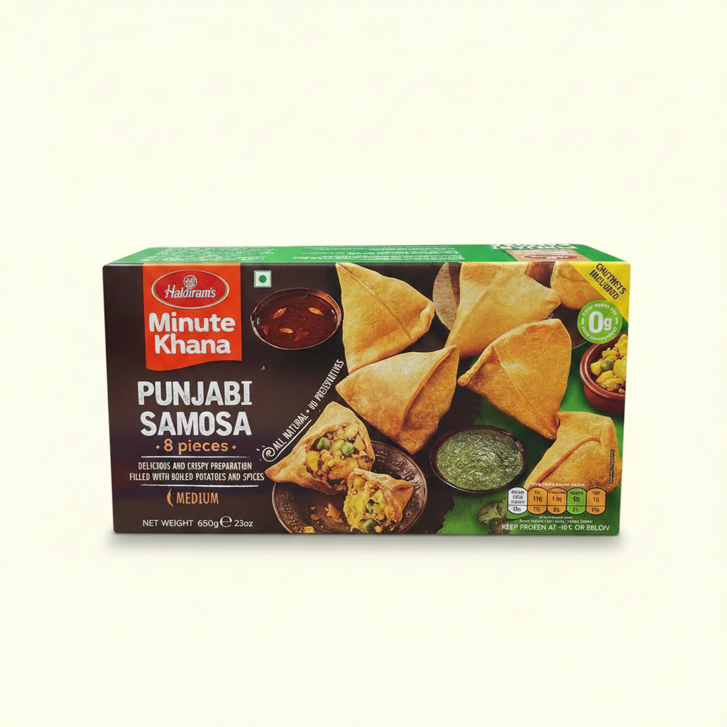 Haldiram Punjabi Samosa 650 GM (Pack of 8)