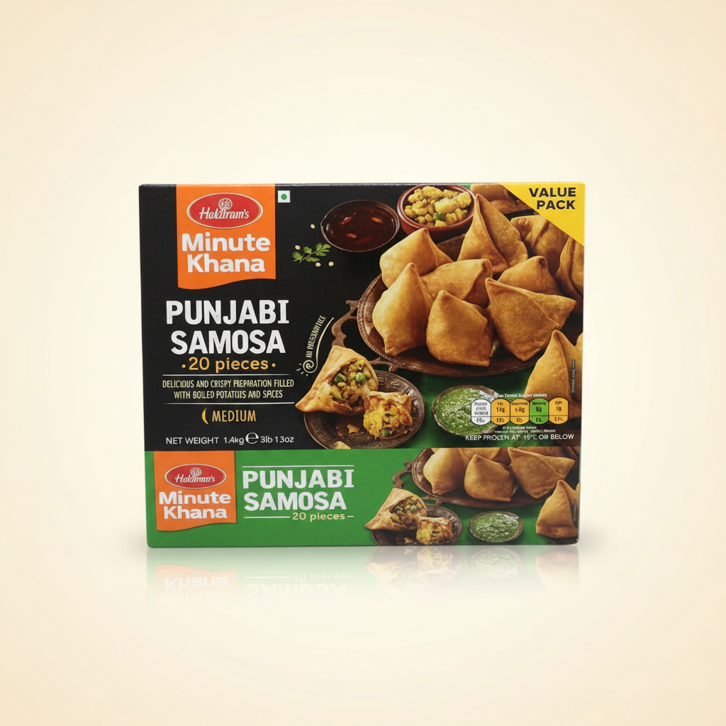 Haldiram Punjabi Samosa Value Pack 1.4 KG (Pack of 20)
