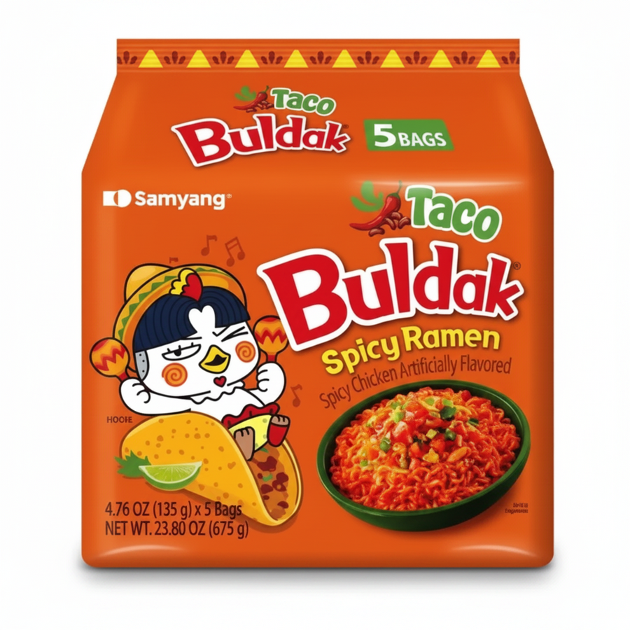 Samyang Buldak Ramen Bags Taco